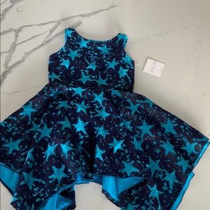 Brand new Zoe Ltd girls blue Star dress size 7